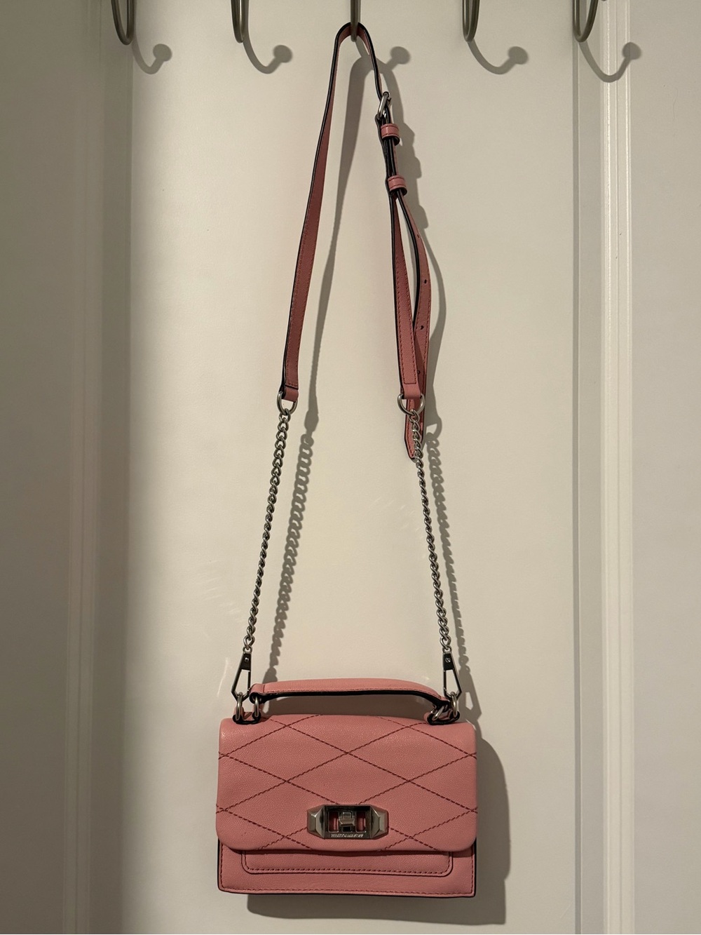 Rebecca Minkoff Je T’Aime Leather crossbody bag.